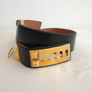 Black Belt With Bronze Hardware “Hermes Lookalike”